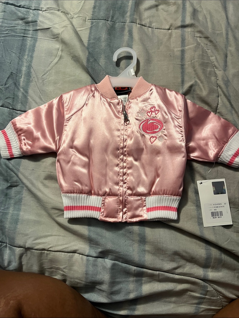 Genuine Stuff Penn State Nittany Lions Infant Satin Bomber Jacket